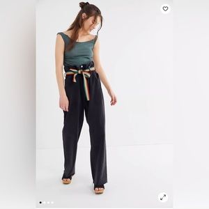 BDG Myra Oversized Belted Paperbag Jean